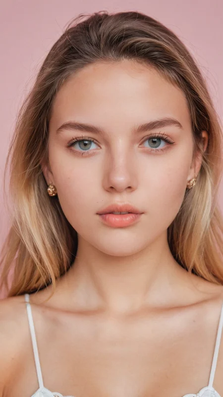 detailed portrait Photo of a beautiful 20yo woman who is an instgram influencer, detailed rich background by Clemens Ascher