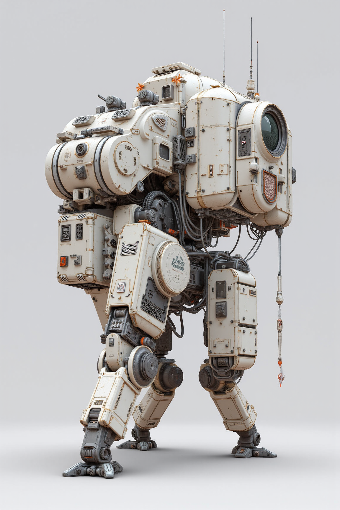 A 3D render, inspired by Ed Emshwiller, Afro-futurism, trending on poly count, automated defense platform.