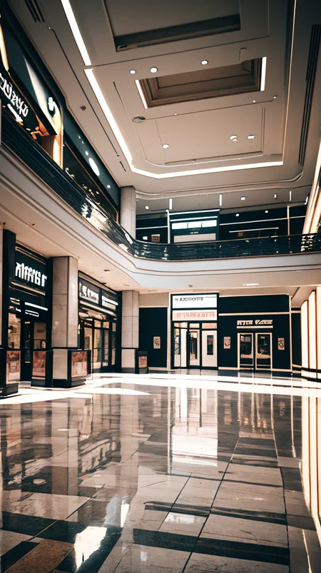 masterpiece, high detailed, high quality, empty mall scene, <lora:ToonMall:1>