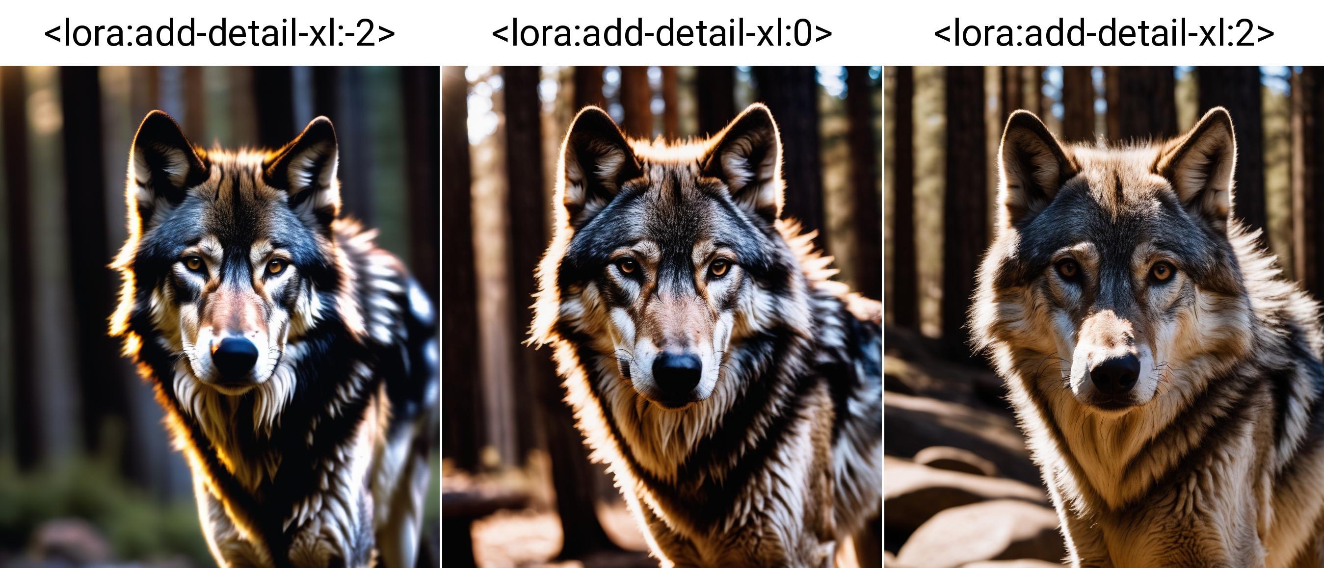 RAW Photo, DSLR BREAK close-up, a wolf in Yosemite National Park, chilly nature documentary film photography BREAK detailed, sunrays, sunlight, cinematic lighting, professional colorgraded, <lora:add-detail-xl:-2>