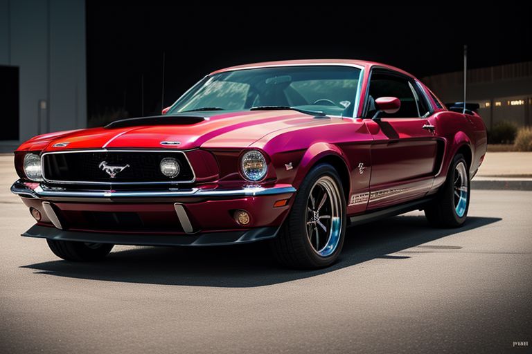 cars fantastic red, [ford mustang], speed, intricate detail ,dark background , HD. Photograph , in table((realism)), extremely high quality RAW photograph, ultra detailed photograph, sharp focus, high resolution, (detailed skin:1,3),high quality, film grain, Fujifilm XT3,Highly Detailed, movie, (Cinematic Photo:1.3) of (Realistic:1.3)