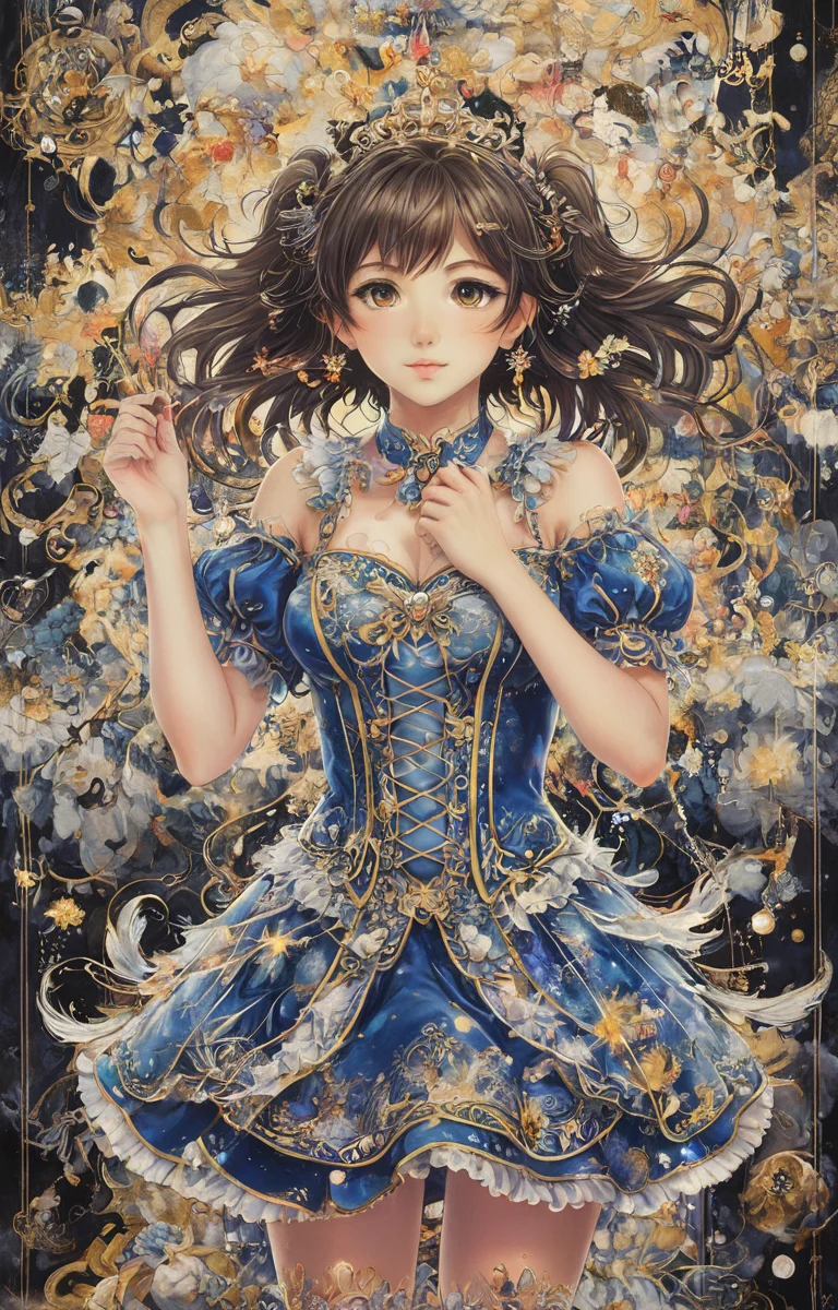 masterpiece,best quality,<lora:tbh36-sdxl:0.9>,illustration, portrait of idolmaster cinderella girls,