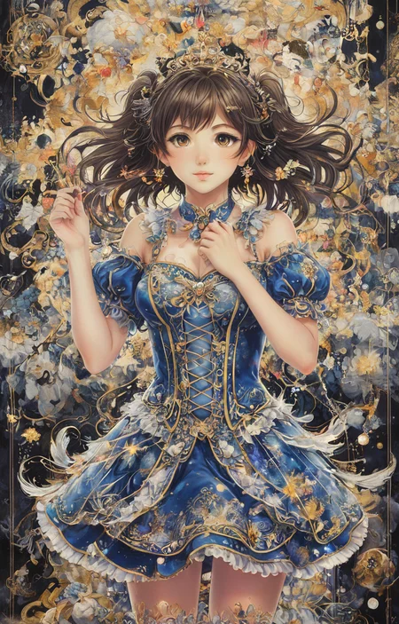 masterpiece,best quality,<lora:tbh36-sdxl:0.9>,illustration, portrait of idolmaster cinderella girls,
