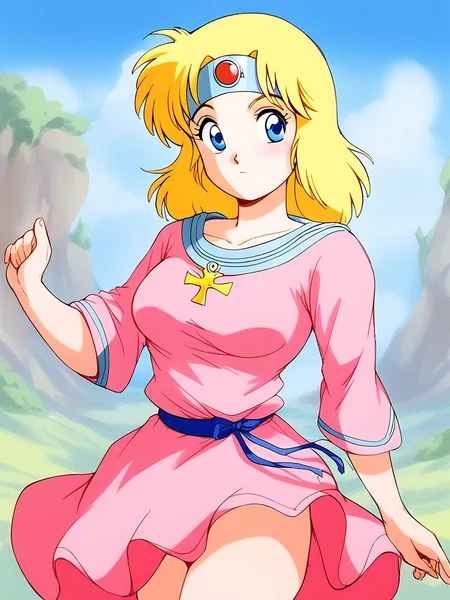 score_9, score_8_up, score_7_up, source_anime, rating_explicit, BREAK <lora:Sister_Ultima_Exodus_TG_XL:0.9>Sister_Ultima_Exodus, blonde hair, blue eyes, medium hair, headband, circlet, breasts,
pink dress, pink skirt, blue line,
blue line,