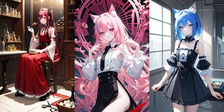 highly insanely detailed, masterpiece, top quality, best quality, highres, 4k, 8k, RAW photo, (very aesthetic, beautiful and aesthetic), 
(1girl:1.3), solo focus, cat girl, 
[[small waist]], [skinny], (anorexic, anorexia:1), 
<lora:Anorexition_v1-rep60-d64-a48:0.7>, 
(__lazy-wildcards/char/haircolor__), 
__lazy-wildcards/dataset/background__,âââ