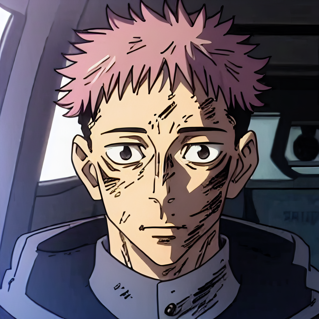 (masterpiece, top quality, best quality, realistic, beautiful and aesthetic:1.2) itadori yuji, facial mark, school uniform, black jacket, hood, 1boy, cockpit, looking at viewer, dirty, davidstare1, <lora:davidstare1-000040:.7>  <lora:jjk_itadori:0.8>  <lora:LCM_LoRA_Weights_SD15:1>