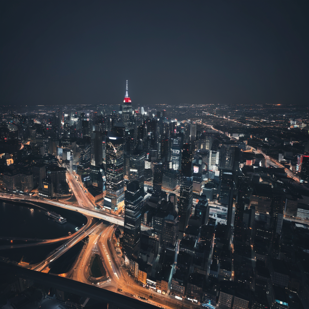 citylora, city, night