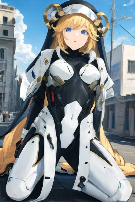 solo, 1girl, solo_focus, (((masterpiece))), ((best quality)), ((ultra-detailed)), ((too many)):16, high resolution, absurdres, highres, ultra-detailed 8k unity wallpaper, 
rapunzeldef, nun, bodysuit