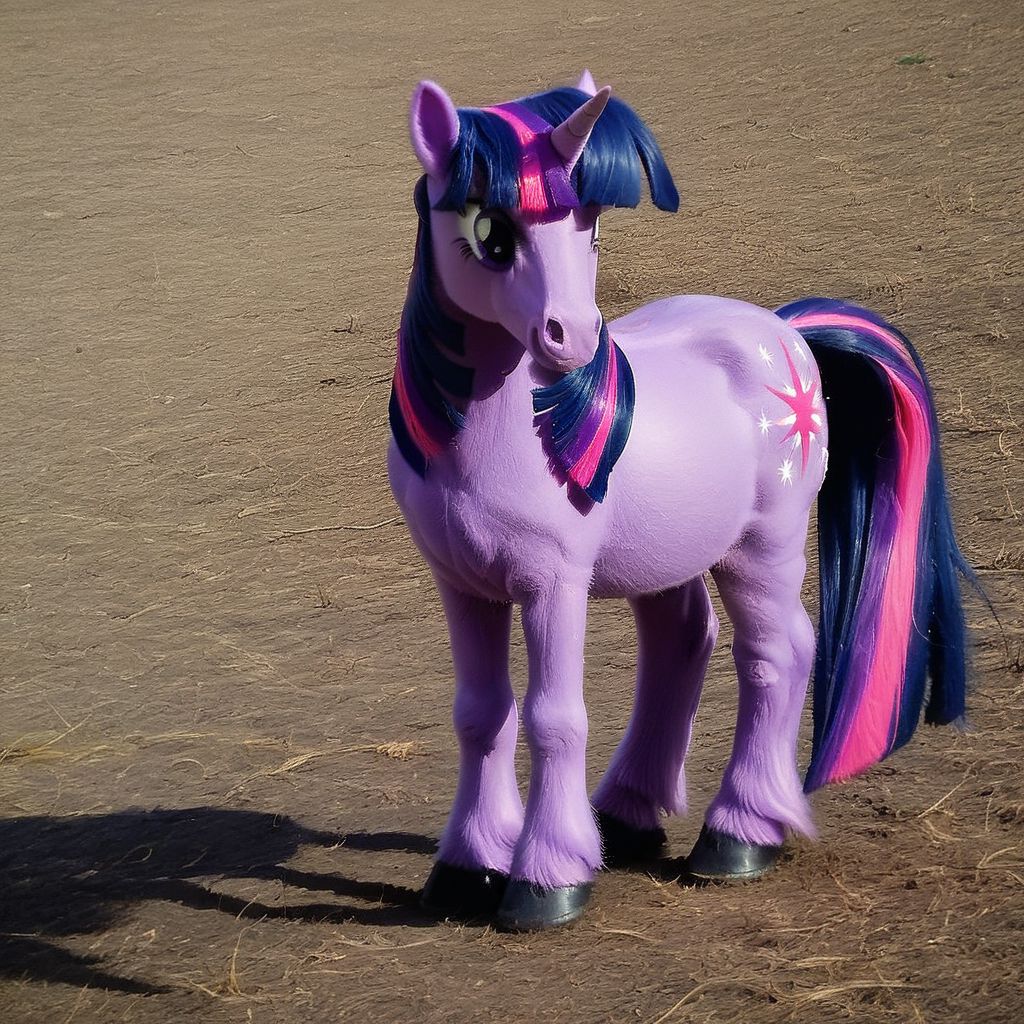 Realistic, solo, twilight sparkle, no humans, horn, uniforn, horse, pony