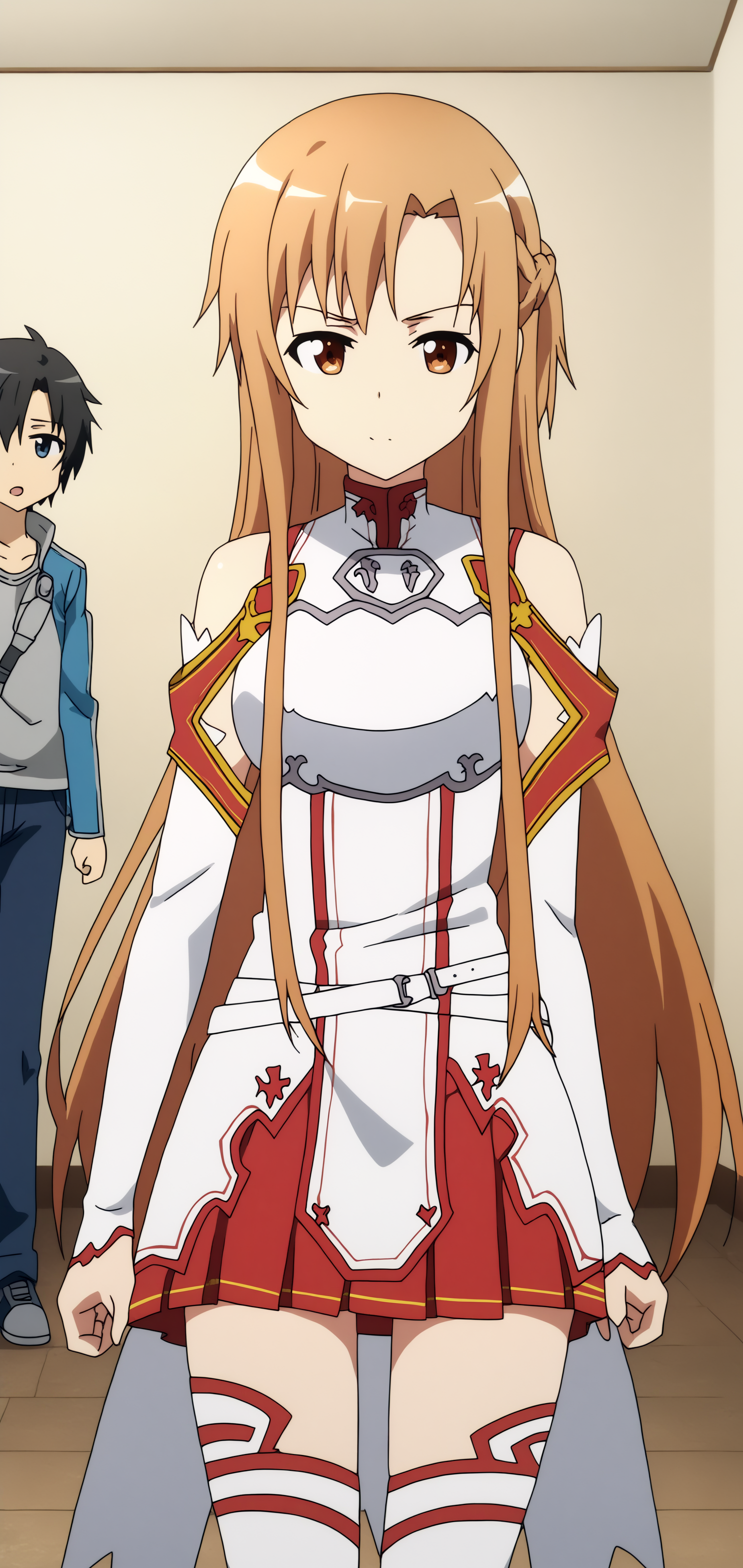 asuna, kb captain outfit <lora:COMMISSION_SAO-Asuna_S1_Costumes-PDXL:0.8>