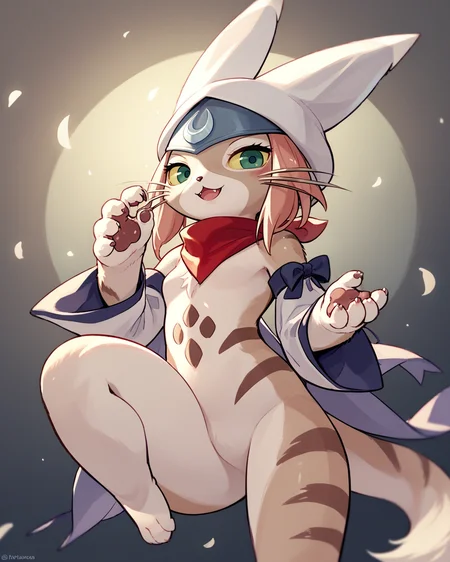score_9, score_8_up, score_7_up, source_anime, solo, 1girl, furry, tsukino \(monster hunter stories\), , , <lora:last-000001:1>