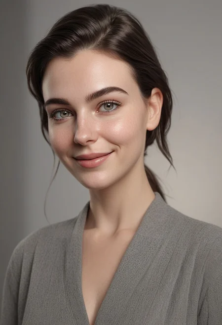 30yo american woman in a photostudio
Modeling High cut, high Quality Dress.
Slight makeup, heavy rimmel. Clear skin. realistic skin style
Long dark black slick back hair.
Shooting light, indors, cable light
Studio background.
Winking left eye. Smiling.
Bokeh. Heavy Bokeh light.