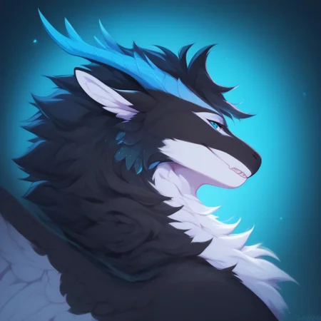 score_9, score_8_up, score_7_up, score_6_up, semi-realistic artwork, high quality, vibrant colors, best quality rendering, intricate details, high resolution, sharp focus, best render quality,Bastion Style Mix 2,solo
1girl,EnderMoonfur,furry,furred,dragon,blue horns,blue eyes,two-toned fur,black fur,white body,wings,feathered wings,long tail,anthro,business outfit