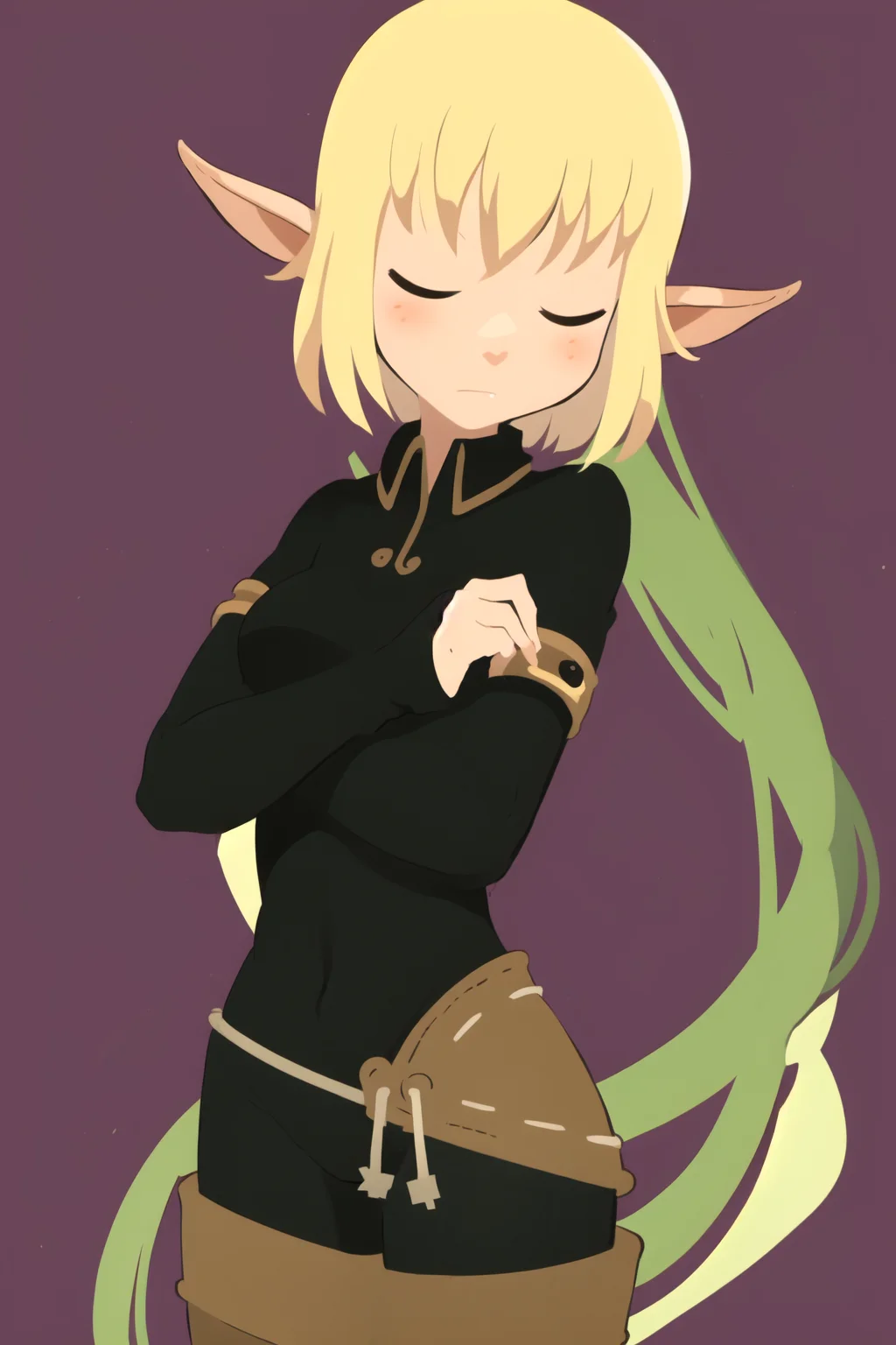 masterpiece, best quality, anime minimalist, 1girl, evangelyneold, elf, solo <lora:minimalistAnimeStyle_v10:1> <lora:Evangelynev1:1>