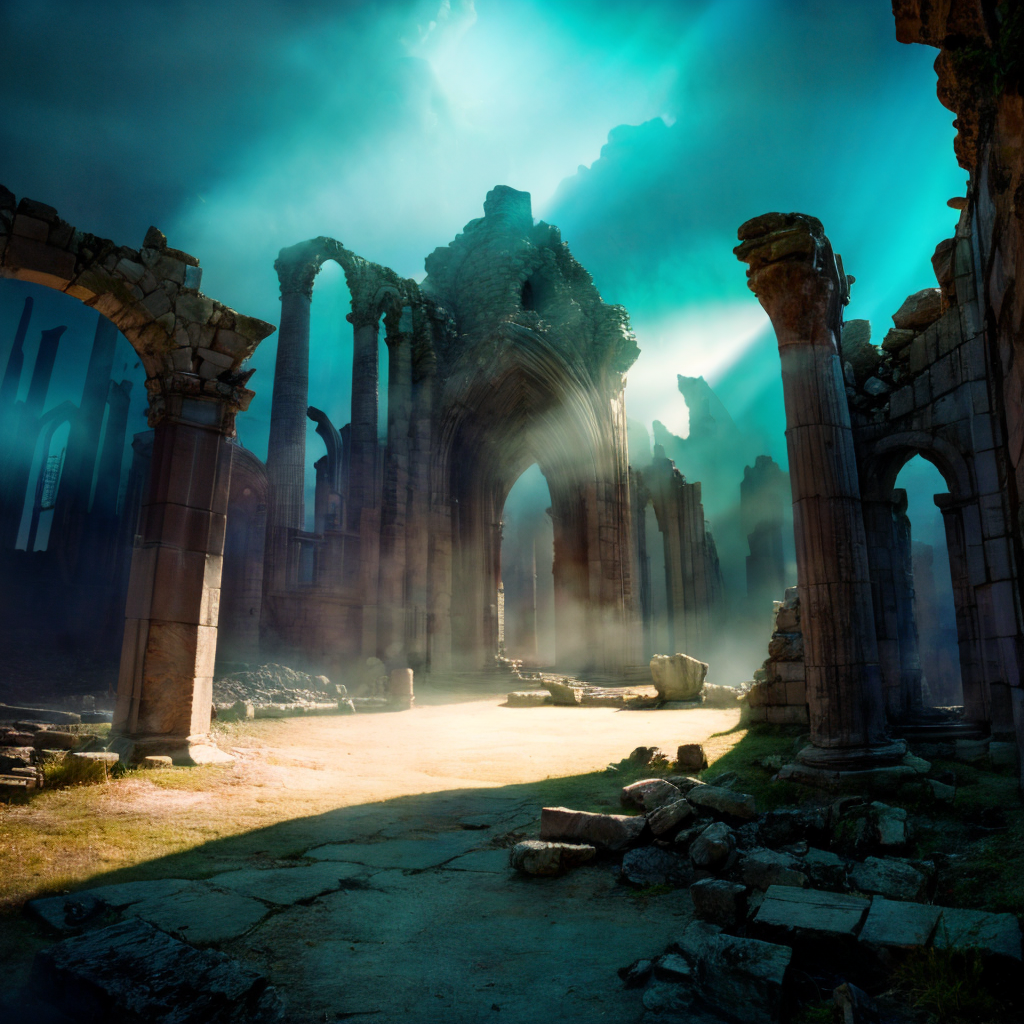 (masterpiece:1.2), (best quality,:1.2), 8k, HDR, ultra detailed, ((photorealistic)), professional light, cinematic lighting, fashion photography, ambient lighting, ruins of a sinister tower on a hill, magical lights, epiCPhoto
<lora:add_detail:1>, FanRu <lora:FantasyRuins:0.9>