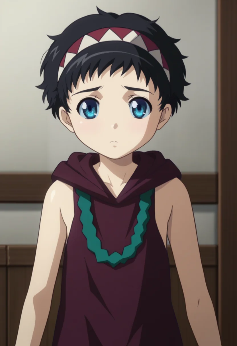 score_9, score_8_up, score_7_up, , <lora:add-detail-xl:3>,
BREAK
<lora:rana_qb:0.8>, rana, blue eyes, black hair, short hair, hairband, hooded dress, sleeveless,
BREAK
solo, standing,