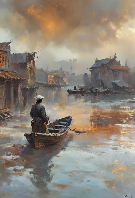 day,cloudy sky,outdoor,(Jiangnan Water Town:1.3)+river+(Wooden boat:1.2),
surreal photography,
(masterpiece, award winning artwork)
4k, 8k, uhd, best quality, trending on artstation
<lora:add-detail-xl:1> <lora:MJ52:0.3>
<lora:dvr-rst:1> dvr-rst