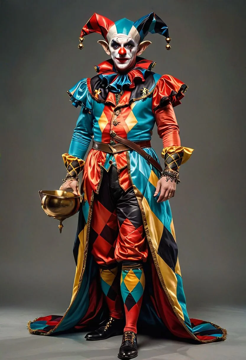 A wizard, solo, harlequin outfit, photograph, highly detailed portrait, render, masterpiece
evoKevWalker, mtg, fantasy art