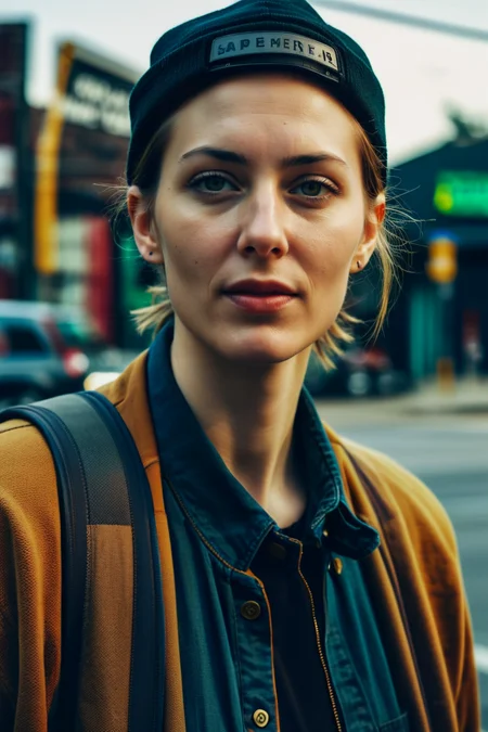 photo of a caucasian woman, cinematic color grading<lora:EnvyTomboyXL01:1.2>