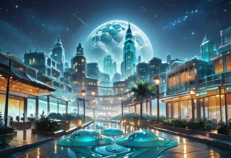 {{ ( score_9, score_8_up, score_7_up, score_6_up, Masterpiece, Highly Detailed, 8k, Volumetric Lighting, Shadows, Proper Lighting Effects, sl1m3d, slime-morph ) }}
BREAK
{{ Detailed Background ( Urban Landscape, Tall Buildings, Skyscraper, Nighttime, Full Moon, Stars, Sparse Clouds, Street Level, made of ice crystals ) }}