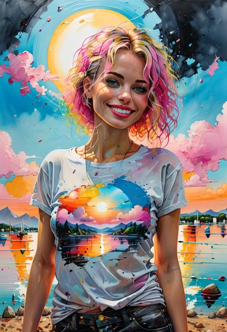 (Andre Kohn,Jarek Kubicki,Allyson Grey,Dan Mumford:1.5),<OverallDetail:0.65> style,best quality,highest-quality,extraordinary artistic detailed,<lora:add-detail-xl:0.4> epic realistic summer, colorful-reflective rare reality drawing,insane-resolution,8k,masterpiece, sunrise,detailed,<lora:XL_more_art-full:0.45>Antoine Blanchard,ccloudy-sky-dome, feminine,realistic,mesmerise1female,big-breast,(naughty-smile:1.7),intricate t-shirt,looking at viewer,eye contact,detailed summer dirty  fantasy by (Regina Valluzzi,Brandon Woefel:2.3) detailed huge scene ispired by (Ralph Steadman:1.9)