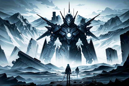 epic, grand battle, sci-fi, end of the world, cold night, desolate place
Negative prompt: bad-image-v2-39000, bad-hands-5, art by bad-artist, worst quality, bad quality, lowres, (signature), (artist name)
Steps: 18, Sampler: DPM++ 2S a Karras, CFG scale: 7, Seed: 3616799680, Size: 768x512, Model hash: 7f2b83628d, Model: MoonRide Mix 10, Denoising strength: 0.66, Clip skip: 2, Hires upscale: 1.5, Hires steps: 18, Hires upscaler: Latent (bicubic antialiased)
