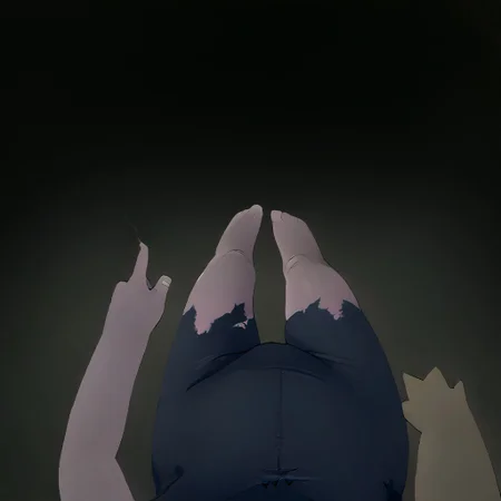 score_9, score_8_up, score_7_up, score_6_up, (((corrupted, possessed))), asymmetrical partial transformation, (cutie), full body, petite cute, plush proportions, (banette girl), transformation, bytransform, feral transformation, (feral), mid-transformation, nubile 18yo girl, shifpov, female pov, pov, (female pov), (realistic fabric texture, realistic skin), acerola partially transformed into a banette, her arms are growing unnaturally long flat as they asymmetrically unevenly transform into long banette arms with larger forearms, her legs are shrinking and asymmetrically very short, tiny nub legs, featureless feet, orso is starting to shrink and become round transforming into a banette torso, bright pink skin torso arms legs, (her dress is falling off:1.2), Banette, solo, pokemon (creature), fabric skin, acerola (pokemon), collarbone, purple dress, stitches, multicolored dress, armlet, short, ((intense pleasure and (intense fear))), terrified, shrieking, scared, sweating, dotted seams, (cutie, young, soft features:1.1), evening, bedroom, scary, empty, dark, low lighting, well lit, dim, ripped clothes, dynamic lighting, nighttime, night time, anthro face, tiny legs, living plushie, animate inanimate