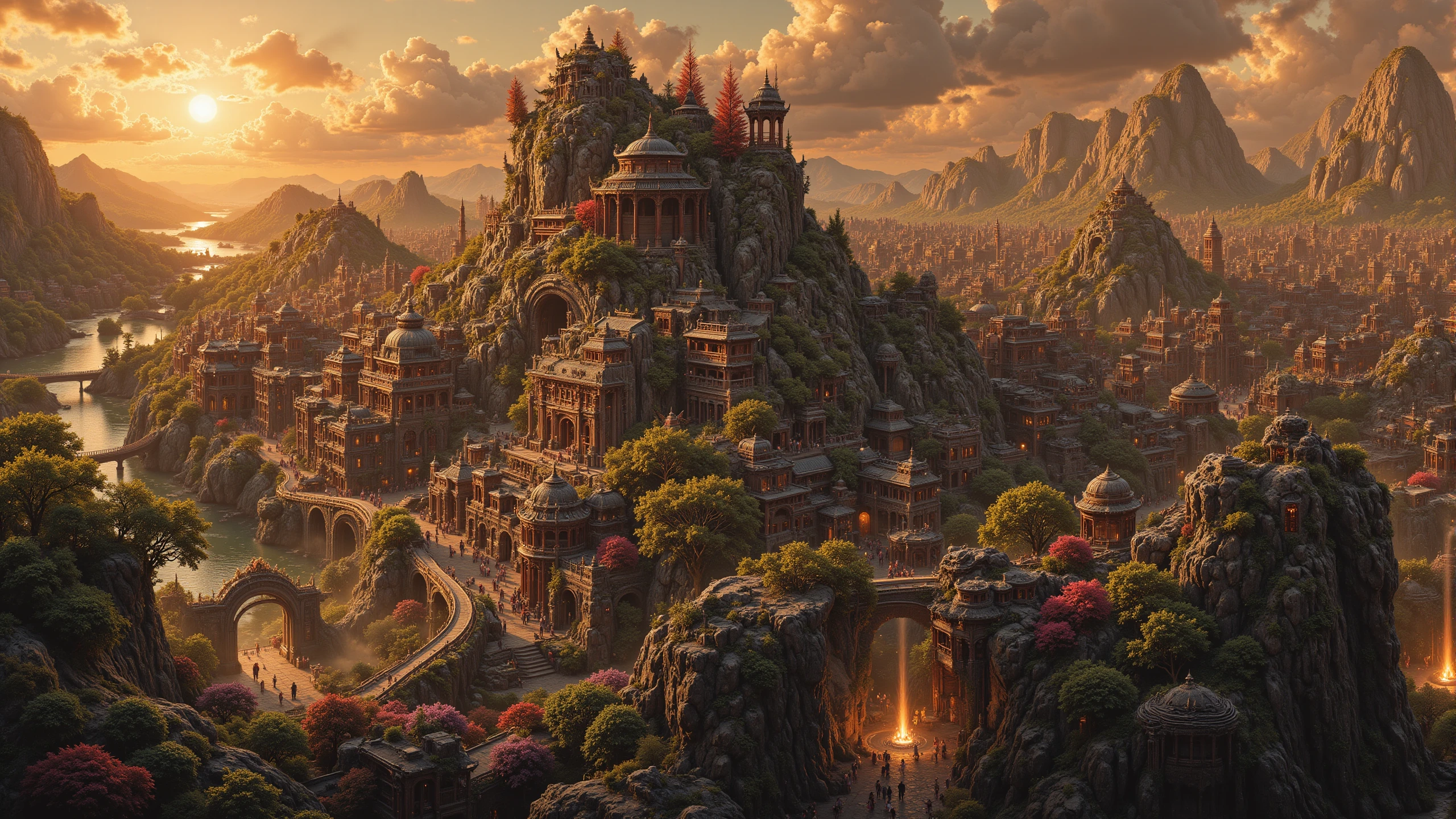 chinese town,beautiful landscape, golden hour, woman, very intricate, very detailed, sharp, colorful, <lora:Hand v2:0.5> <lora:Anti-Blur:1><lora:Insane Detail Slider:0.25>  <lora:flux.1_lora_flyway_Epic-detail_v2:0.3> <lora:fluxenhancer:0.25><lora:The_Dark_Side_Of_The_Future:0.4><lora:Neurocore Anime Cyberpunk v2.0:0.4> A digital artwork in the style of cknc