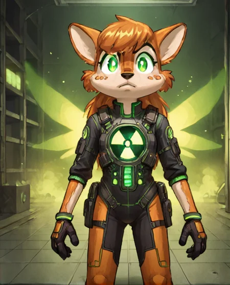 score_9, score_8_up, score_7_up, source_anime, BREAK
<lora:edna_school_days:0.8>, edna,1girl, furry solo, animal ears,solo,
<lora:nuclearhazard_Pony:0.6> ,nuclearhazard,glowing bright green aura around body