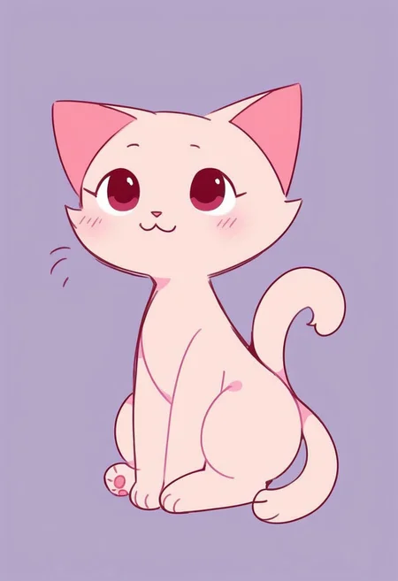 a small shy cute cat sitting