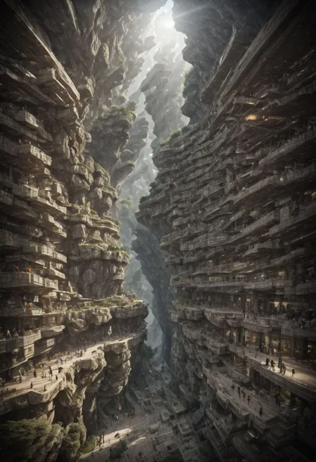 otclillsn, a strange and impossible to solve mountain glued to a gravitational motherboard tilted 454,78 degree upside down, baffling optical illusion, disorienting angle, surreal ,<lora:xl_more_art-full_v1:1>,(Inspired by Lebbeus Woods), (Large Files, Ultra Realistic, 4k, 8K, 16k, FHD, HD, VFX, Perfect, Photography, composition, Architecture Sales Photography, Architecture Competition, Ultra High Resolution, Cinematography, High Resolution Image:1.1), OverallDetail, Stacked volumes, Caves, ruins, structures, settlements, landscapes, Void volumes, Vertical decoration, OverallDetail, futureurban, vertical, Stacked, caveruinsPOV