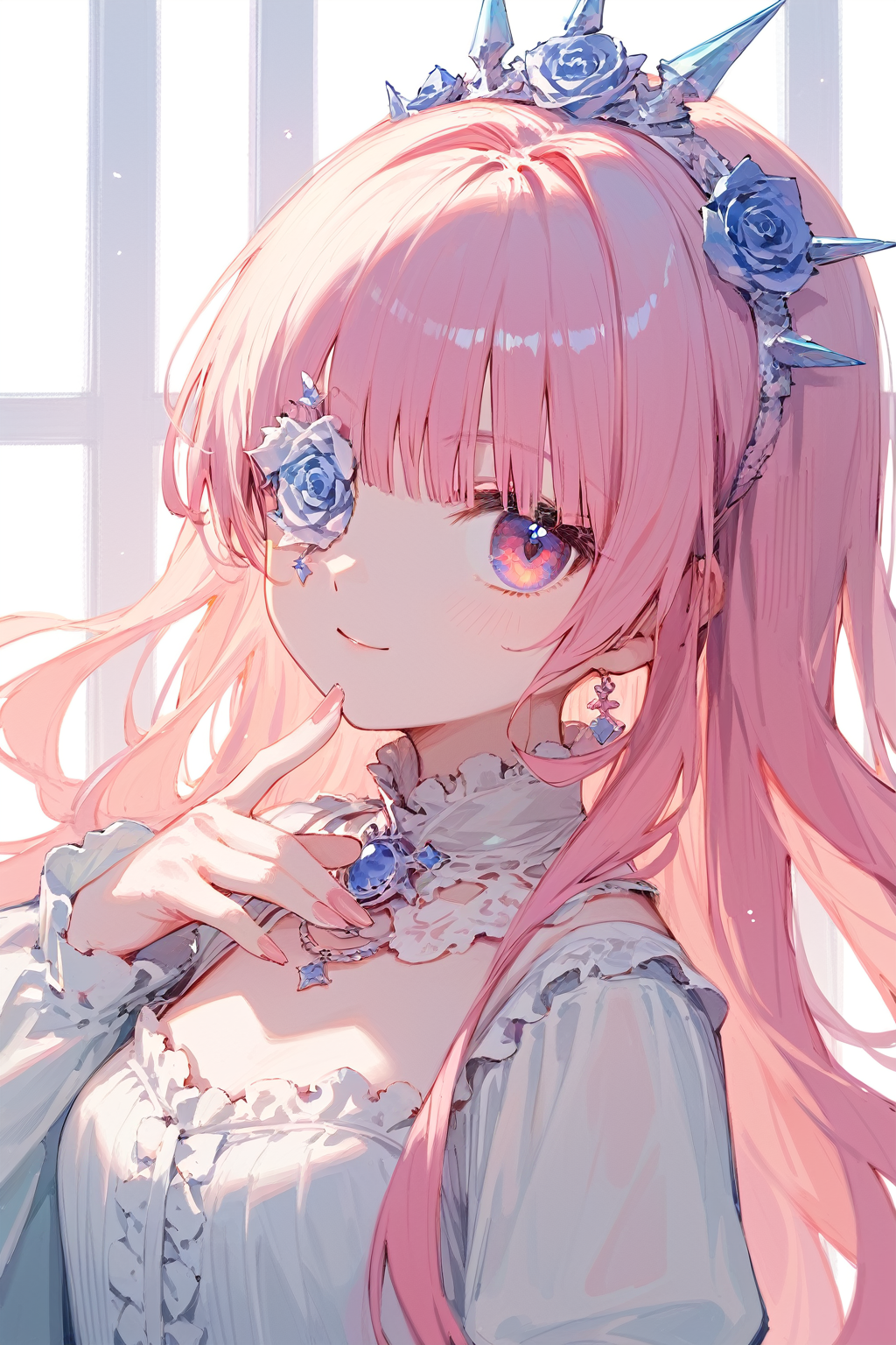 (score_9,score_8_up,score_7_up),masterpiece,best quality,kirakisho,upper body,1girl,solo,looking at viewer,<lora:kirakisho.pony:1>,