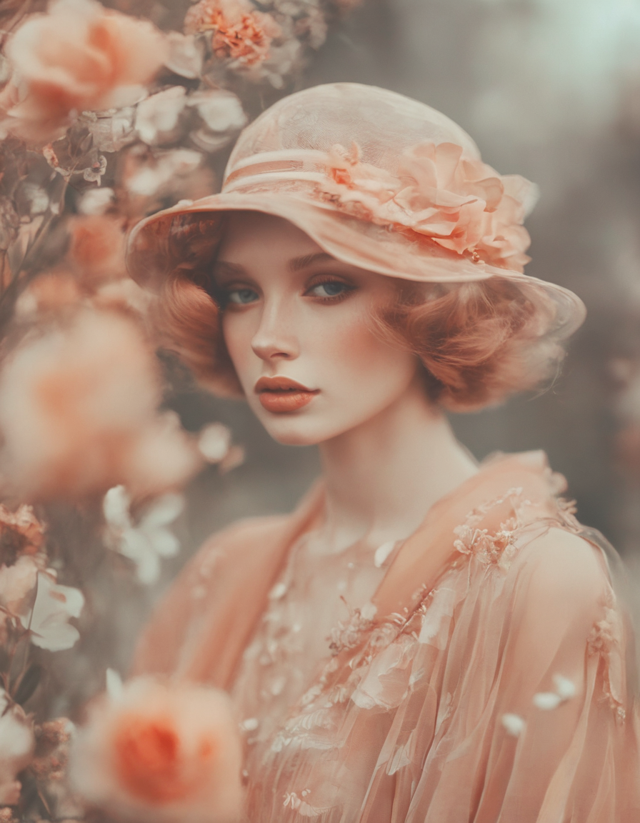 <lora:101_novuschroma_1:1> flapper woman novuschroma style