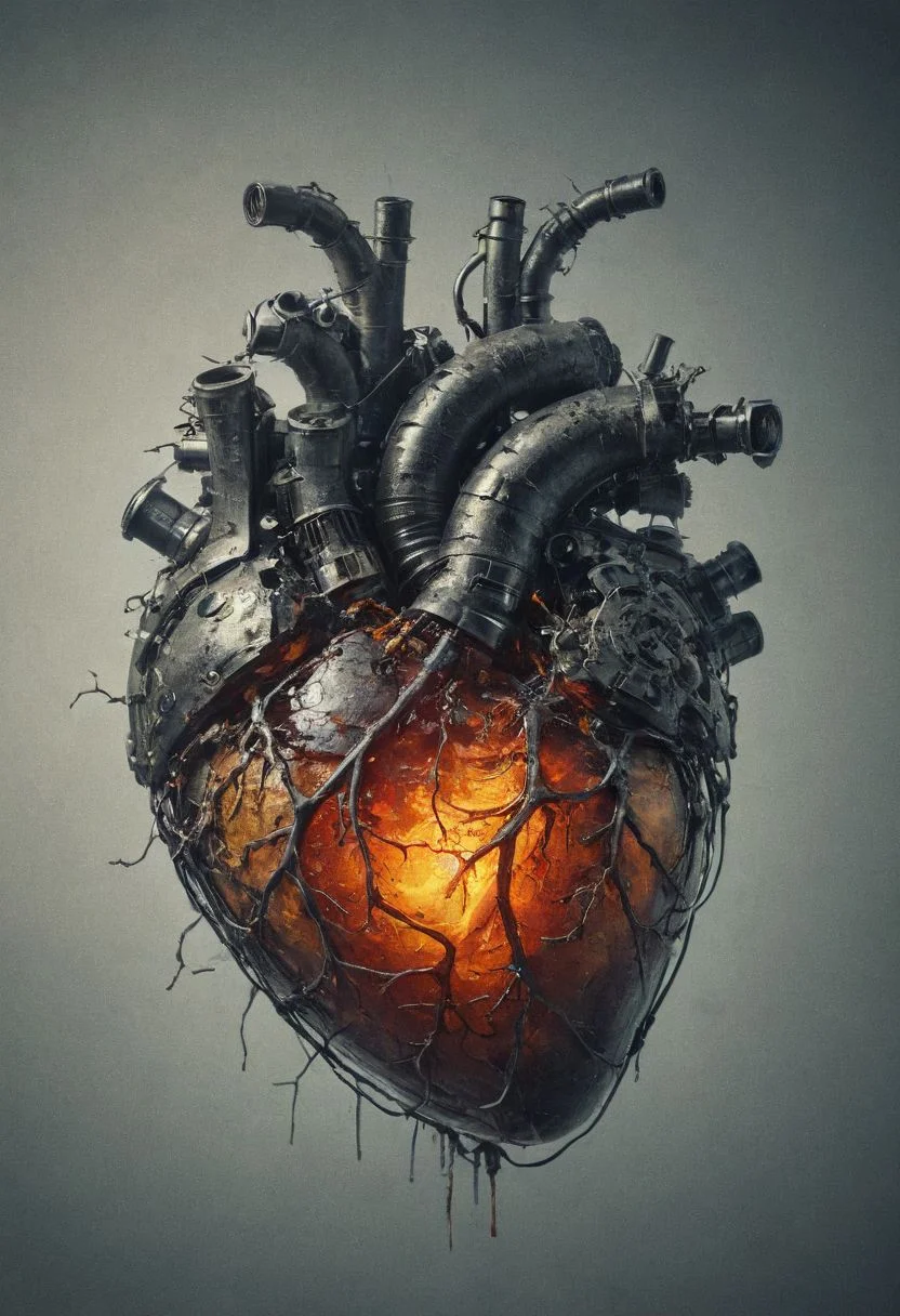 mechanical heart, bleading oil, glowing veins, multicolor
Wide range of colors., Dramatic,Dynamic,Cinematic,Sharp details
Insane quality. Insane resolution. Insane details. Masterpiece. 32k resolution.
<lora:add-detail-xl:0.95> <lora:dvr-lnds-sdxl:0.3> dvr-lnds-sdxl <lora:MJ52:0.25> <lora:ral-apoctvisn-sdxl:0.3> ral-apoctvisn <lora:zavy-cntrst-sdxl:0.35> dark, chiaroscuro, low-key <lora:zavy-rmlght-sdxl:0.41> zavy-rmlght <lora:SDXLFaeTastic2400:0.225>