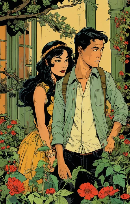 masterpiece,best quality,<lora:tbh177-sdxl:0.9>,illustration,Cliff Chiang,dc comic,