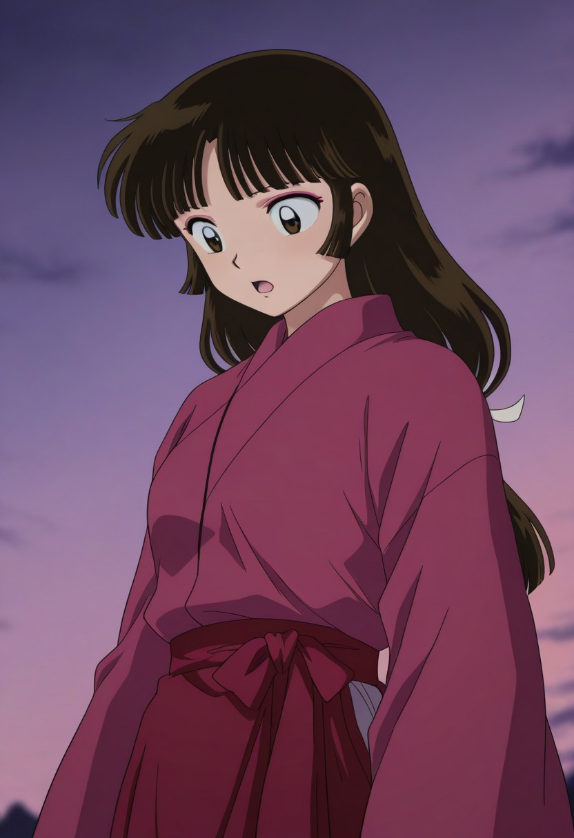 best quality, masterpiece, amazing quality, very aesthetic, absurdres, 
1girl, solo, 
sango, looking down, open mouth, 
abstract background