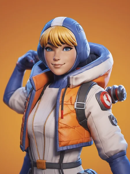 Pokémon style portrait of wattson (apex legends) woman <lora:Watts0n:0.6> dancing in a lab background, high contrast . Vibrant, cute, anime, fantasy, reminiscent of Pokémon series
