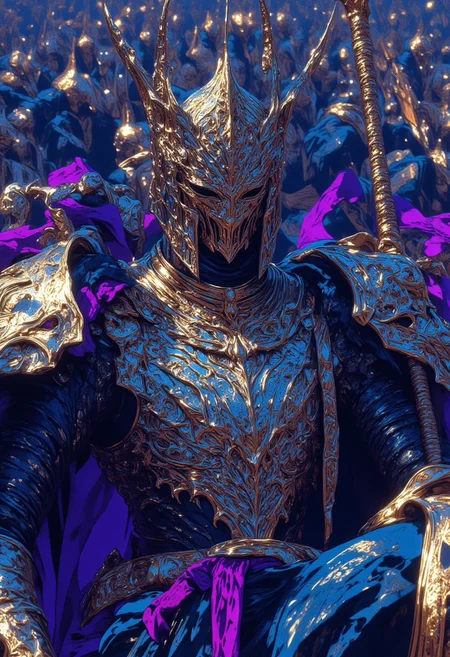 ((ne0nfant4sy, mythp0rt)), A hyper-realistic image, Seen from above, seen from front, Perfect smooth illustration, ultra detailed, hyper realistic. 4K 8K 16K 32K. « Zaraflam brought forth his 'Nimble Squadrons': a parade of knights smartly turned out in blue, silver, and purple uniforms. The sergeants brandished cutlasses; the foot soldiers carried muskets; the squadrons marched and countermarched in intricate evolutions »
nt4sy, midjourney_whisper_avant_couture