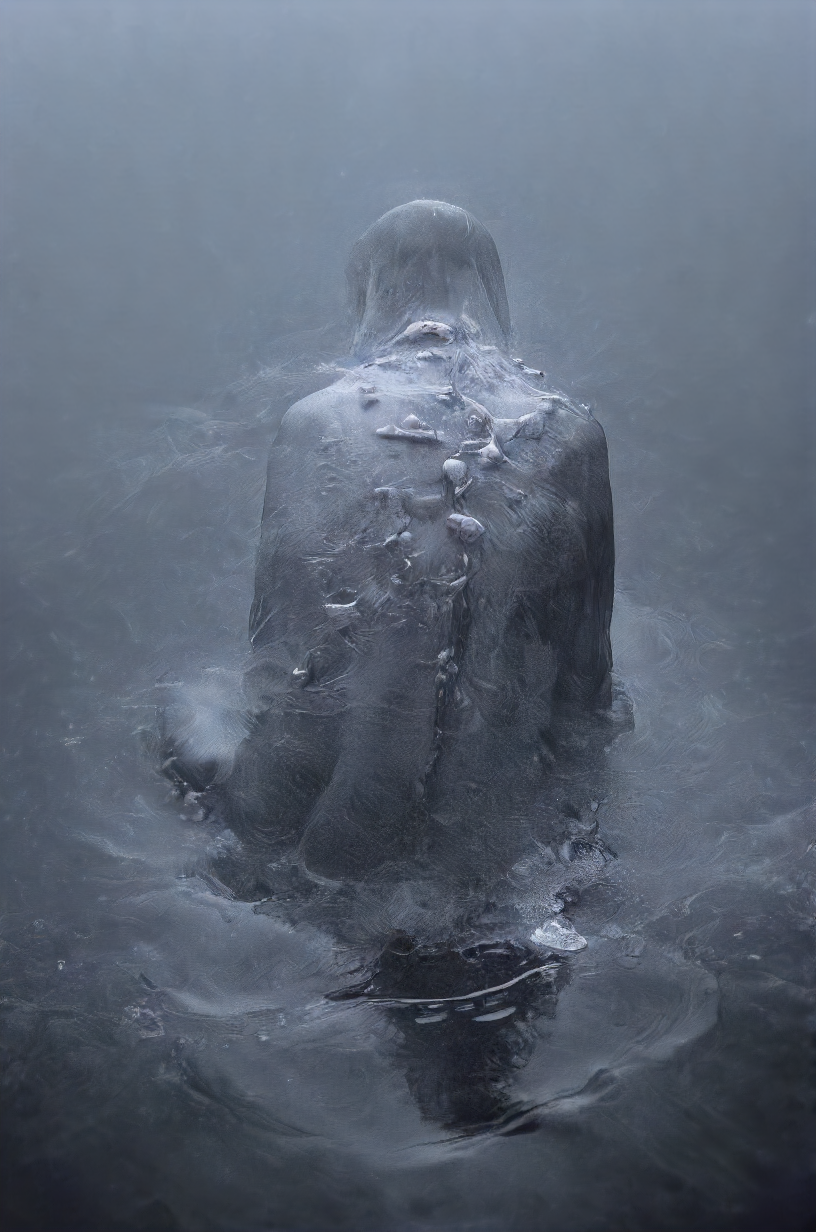 that watery grip longing for distance reflecting soul soothing hugging a mountain of unfathomable pain morphing wrapped fire, detailed background, perfect composition, <lora:- SDXL - covered_in_stuff_V1.0:1>