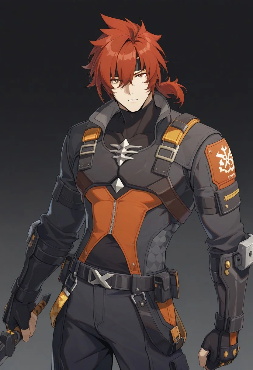 zenlesszonezero, 1boy, solo, adventurer suit