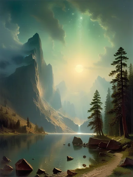<lora:06NatureArt_Hap_XL:1>, Albert Bierstadt style, (zavy-mthcl:1.3), (((Horror Landscape))), Evanescent, Efflorescence, Mellifluous, Effervescent, Mellifluous, Nocturnal, Serendipity, Sonorous, Ineffable, Quixotic, Resplendent, Petrichor, Ephemeral, Luminous, Nebulous