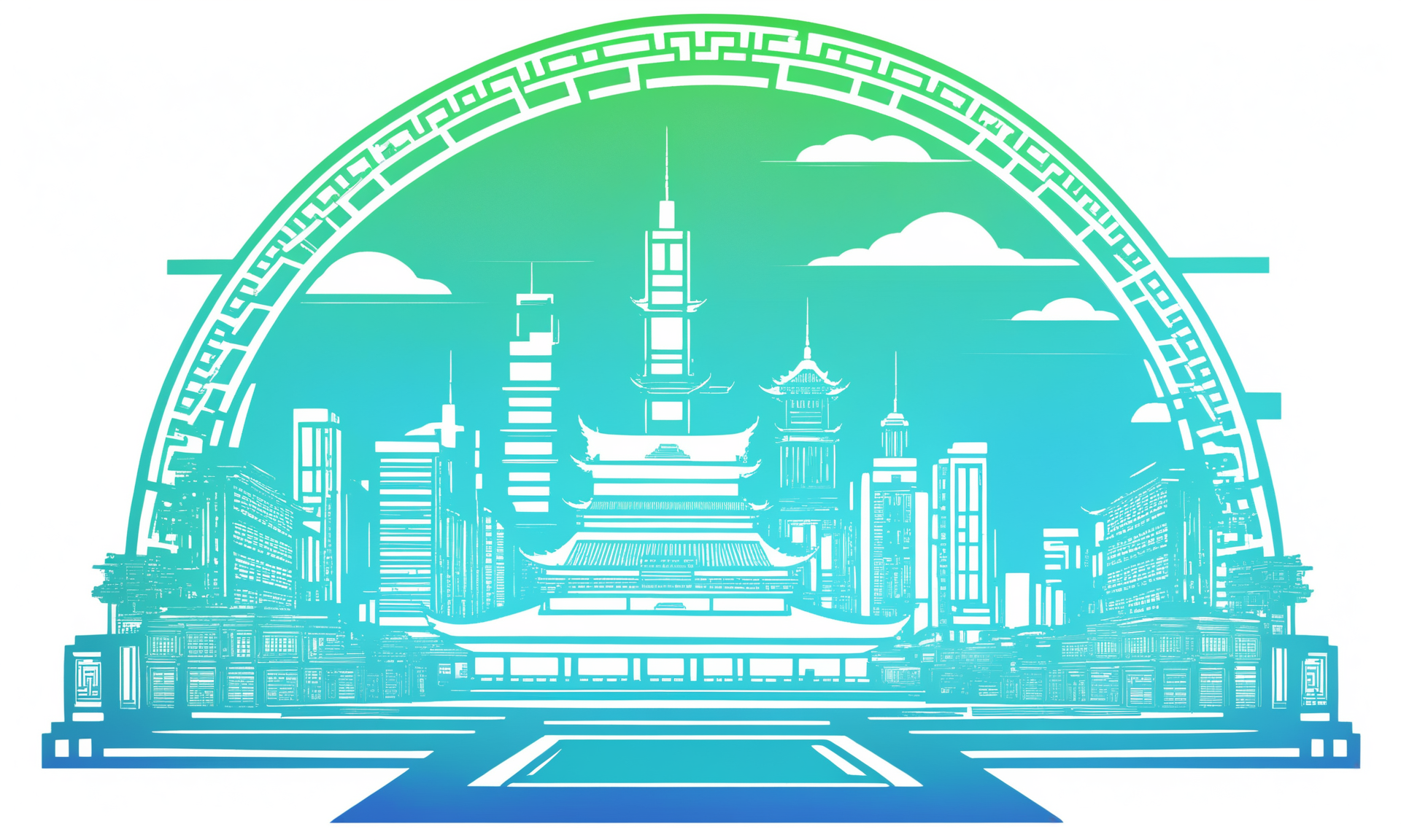 <lora:papercutcd_xl-000004:0.9>, a Chinese paper cut of a city, papercutcd_xl, blue theme, green theme, gradient theme, (solo:1.2), cyberpunk, cityscape, science fiction, future city, high buildings and large mansions, (white background:1.3, Unbelievable Digital Artwork:1.3), CGSociety, ArtStation, master works, masterpiece, best quality, ultra detailed, high quality