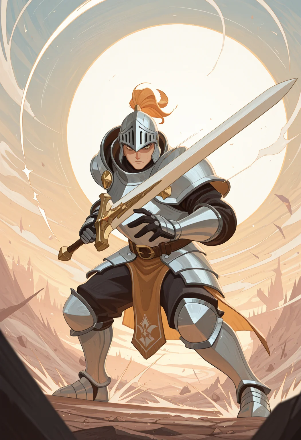 masterpiece, best quality, amazing quality,,<lora:afkJourneyIllustrious:1> afkJourneyStyle,
1boy, knight, holding weapon, large sword, charging, motion lines, serious,