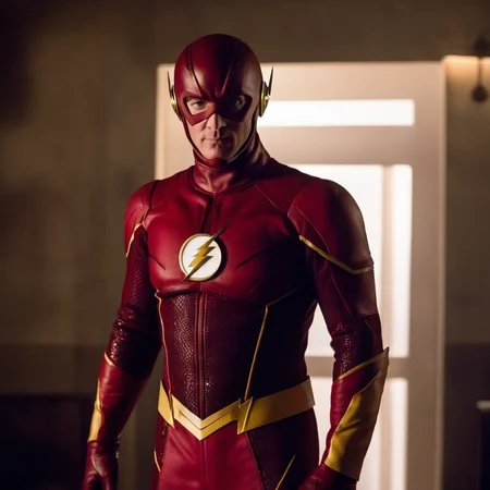 cinematic film still of Cinematic Film Footage
<lora:The Flash:1>
<lora:Cinematic Film:1>
John Wesley Shipp The Flash a man in a flash costume standing in a room barry allen original flash suit, shallow depth of field, vignette, highly detailed, high budget, bokeh, cinemascope, moody, epic, gorgeous, film grain, grainy