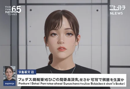 1girl, 
nwscstr, newscaster, announcer, female announcer, news, breaking news, studio, <lora:newscaster_illustrious:0.8>