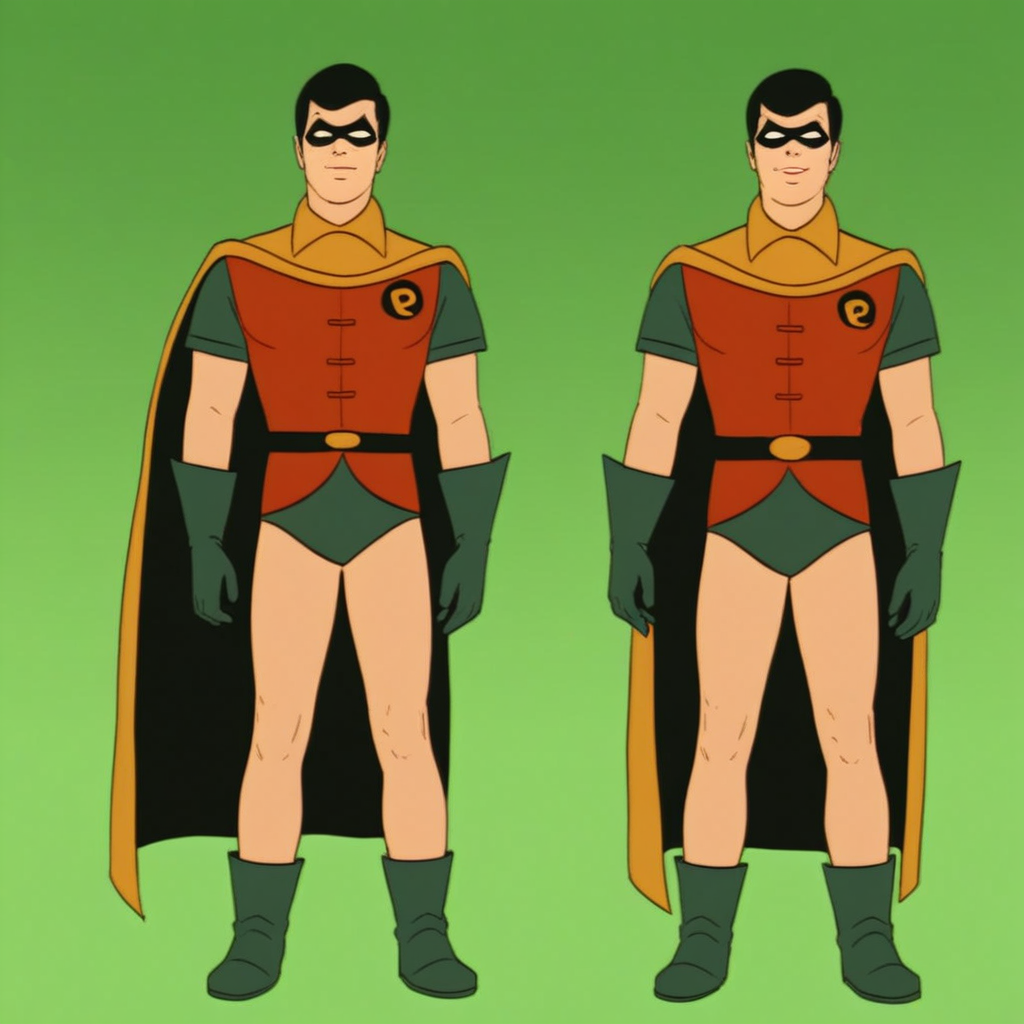 Robin, 1boy, male focus, solo, black hair, mask, Cape, boots, gloves, cosplay,  score_9, score_8_up, score_7_up, score_6_up <lora:vinceteaa_020_04v2-step00000400r:1> good face, good eyes, looking at viewer, full body, standing,