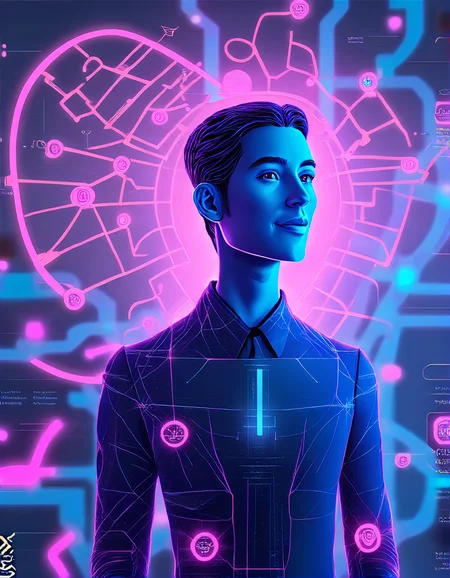âï¸ Prompt: A futuristic and dynamic image illustrating artificial intelligence (AI) and ChatGPT. Show a digital human-like avatar or interface representing ChatGPT, engaging in natural language conversation. Surround it with abstract neural network structures, flowing data streams, and colorful, interconnected nodes symbolizing machine learning processes. Include visual elements like speech bubbles, text fragments, and icons to depict the chatbotâs interaction with users. In the background, portray a high-tech, glowing cityscape or digital environment that reflects AI's vast applications across industries. Use vibrant lighting with shades of blue, purpl...
, flat chest