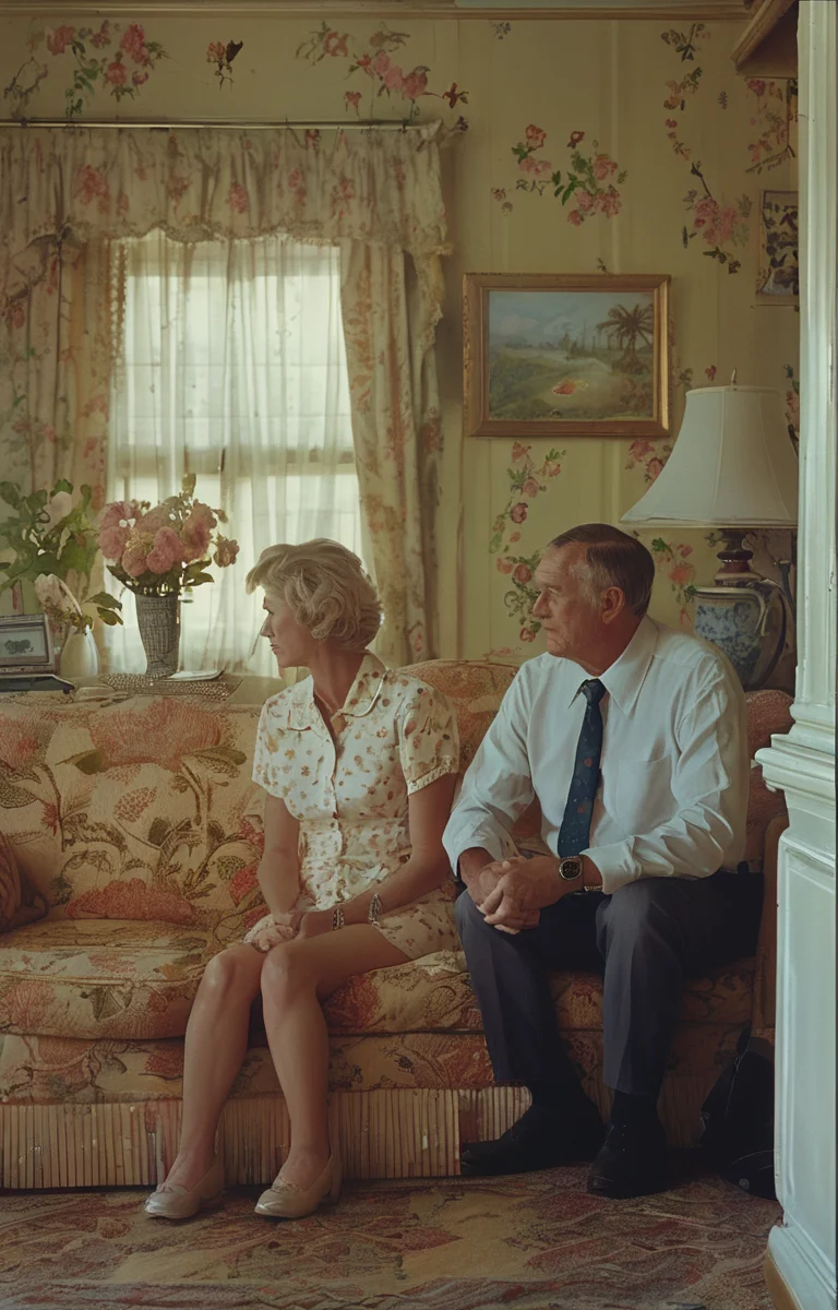 masterpiece,best quality,<lora:tbh157-sdxl:1>,illustration,style of Larry Sultan, portrait of family