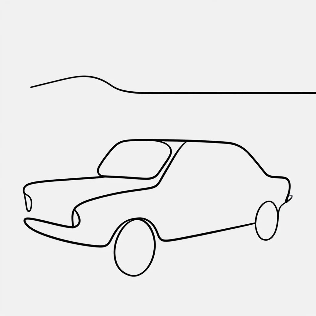 simple line car<lora:simplex:0.7>