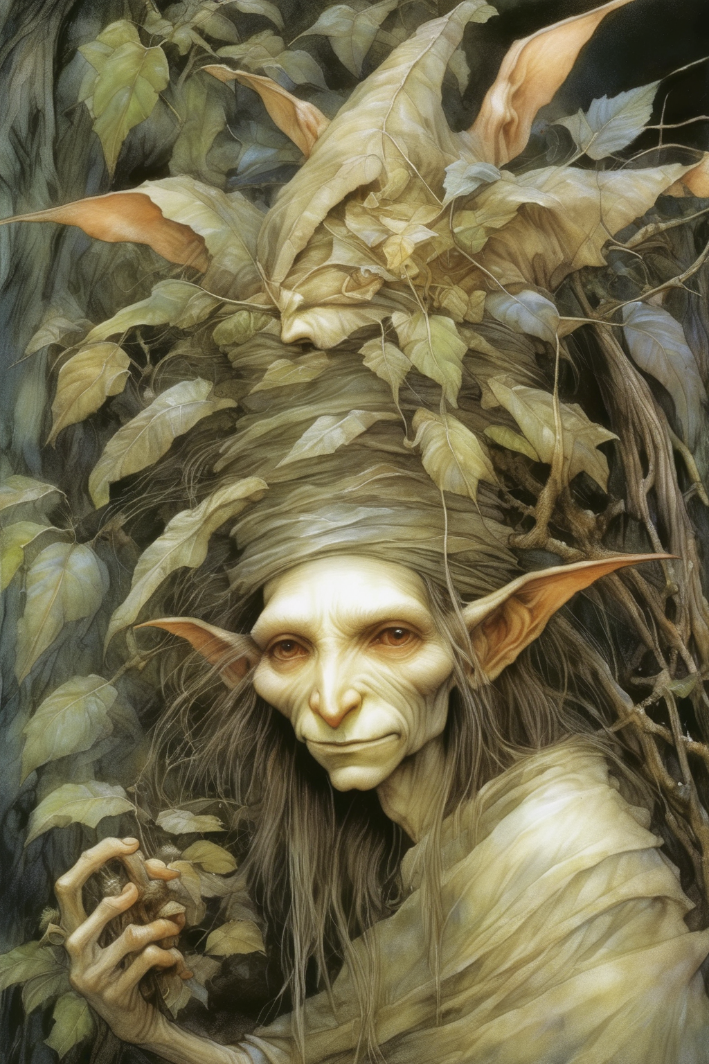 <lora:Wendy Froud Style:1>Wendy Froud Style - illustrate by brian froud immortalizing intricate detail i can't belive how beautiful this is
